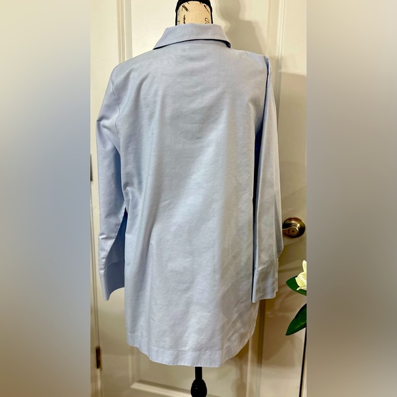 ✨ No-Iron Oxford Button-Detail Cotton Tunic – Size 2 ✨ - Picture 8 of 15